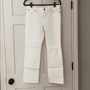 Talbots Straight White Jeans